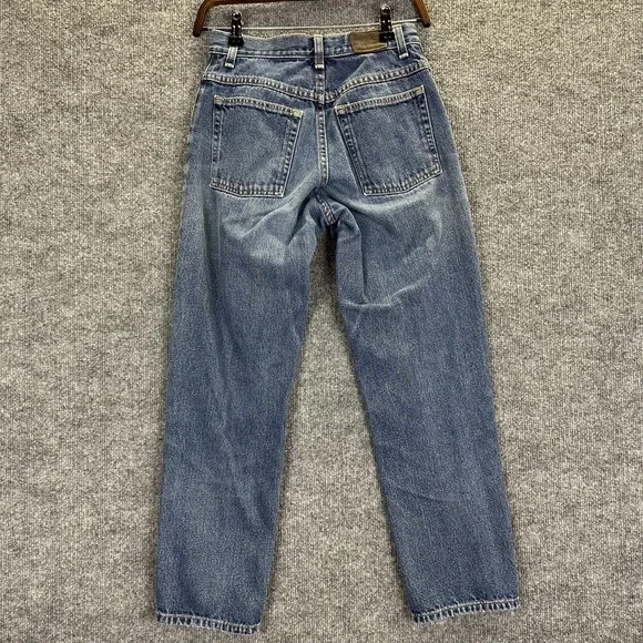 LL Bean Jeans Womens 4 Petite Blue Denim Original Fit Traditional Cotton - Picture 4 of 16